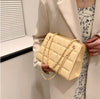 Cubes Leather Bag (Cream)