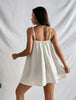 Backless cami dress in white