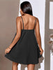 Backless cami dress in black