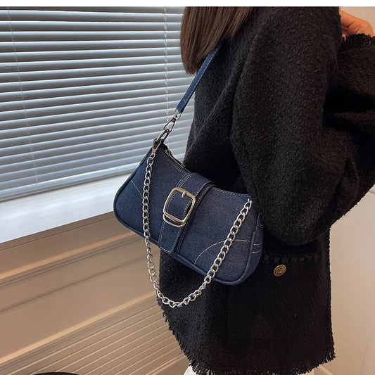 Denim Y2K Bag Blue