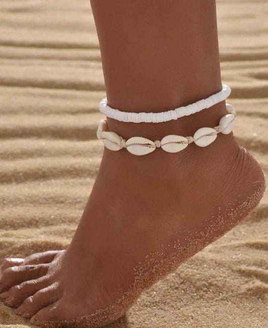 Starfish Shell Decor Anklet