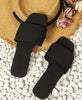 Elegant Minimalist Slide Sandals (Black)