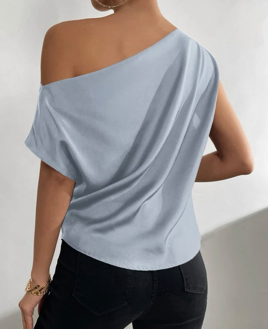 Prive Satin Shoulder Blouse