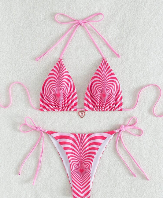 2pc Heartprint Bikini