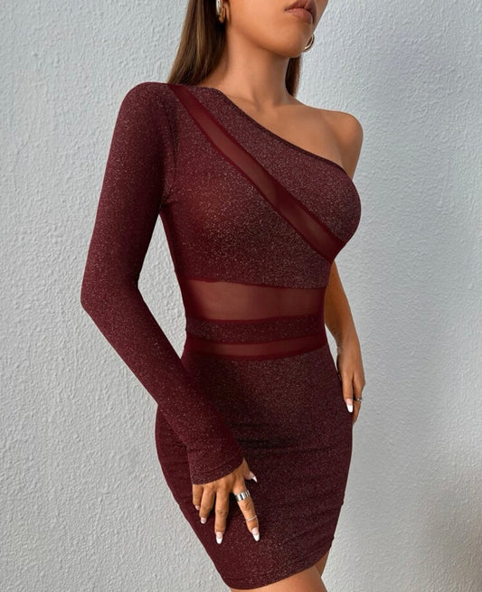 Petite Mesh Bodycon Dress