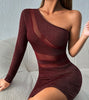 Petite Mesh Bodycon Dress