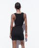 Zara ribbed mini dress with cut out details