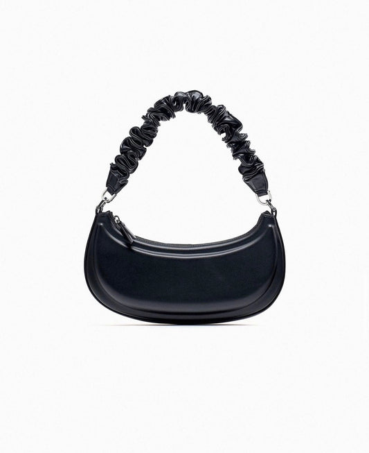 Zara HALF-MOON SHOULDER BAG WITH GATHERED STRAP