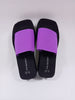 Platform slippers in purple